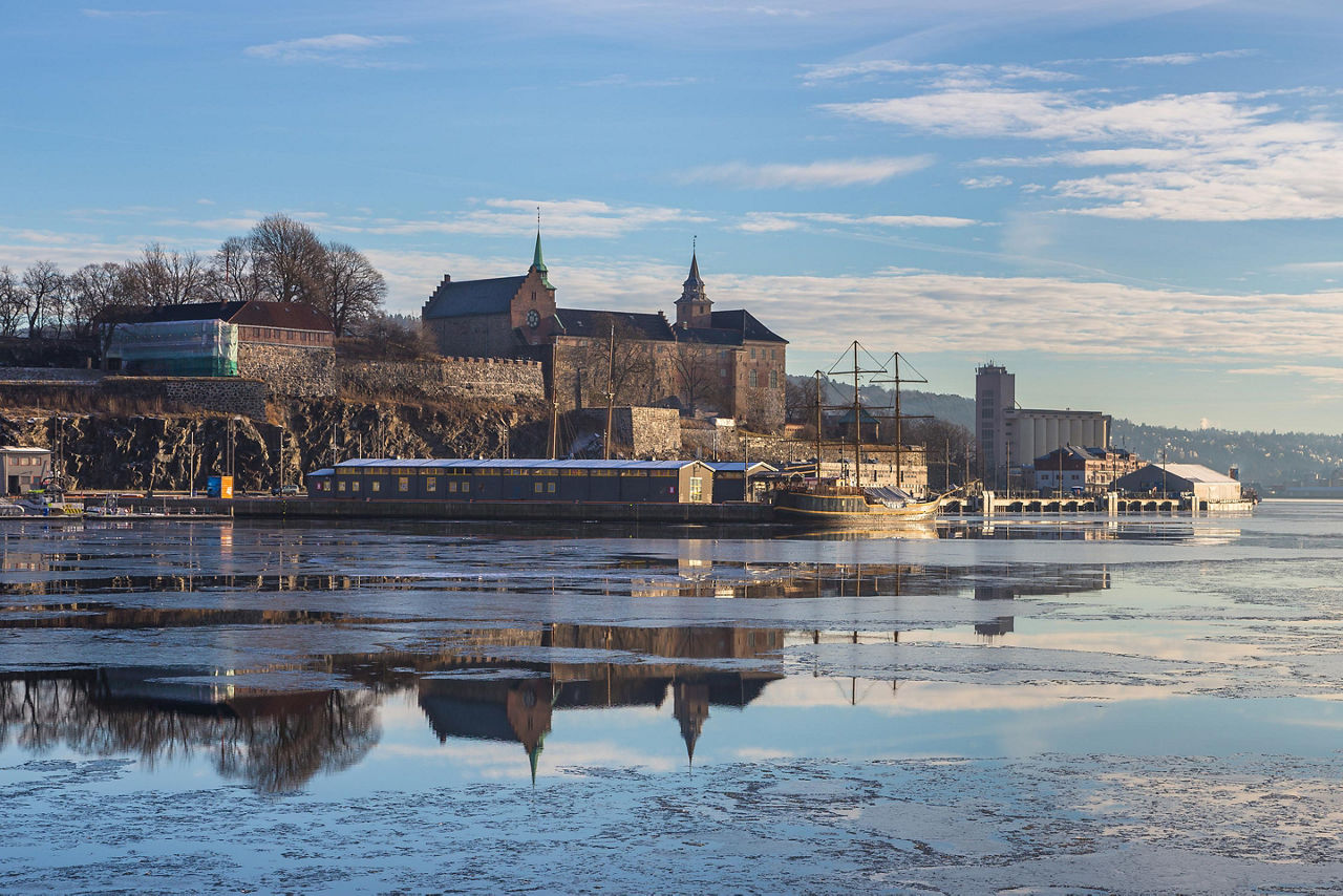 The Akershus Fortress in Oslo, Norway