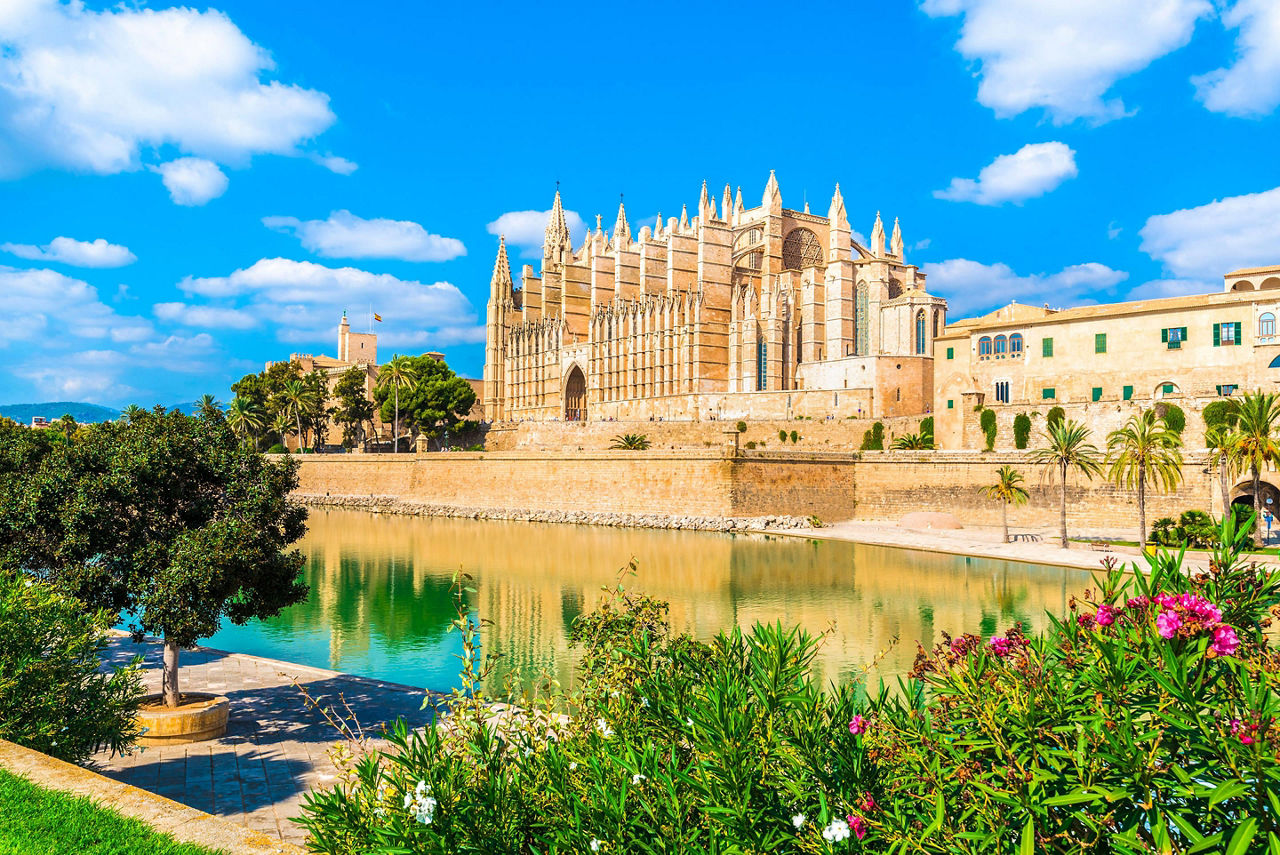 La Seu cathedral in Palma de Mallorca, Spain