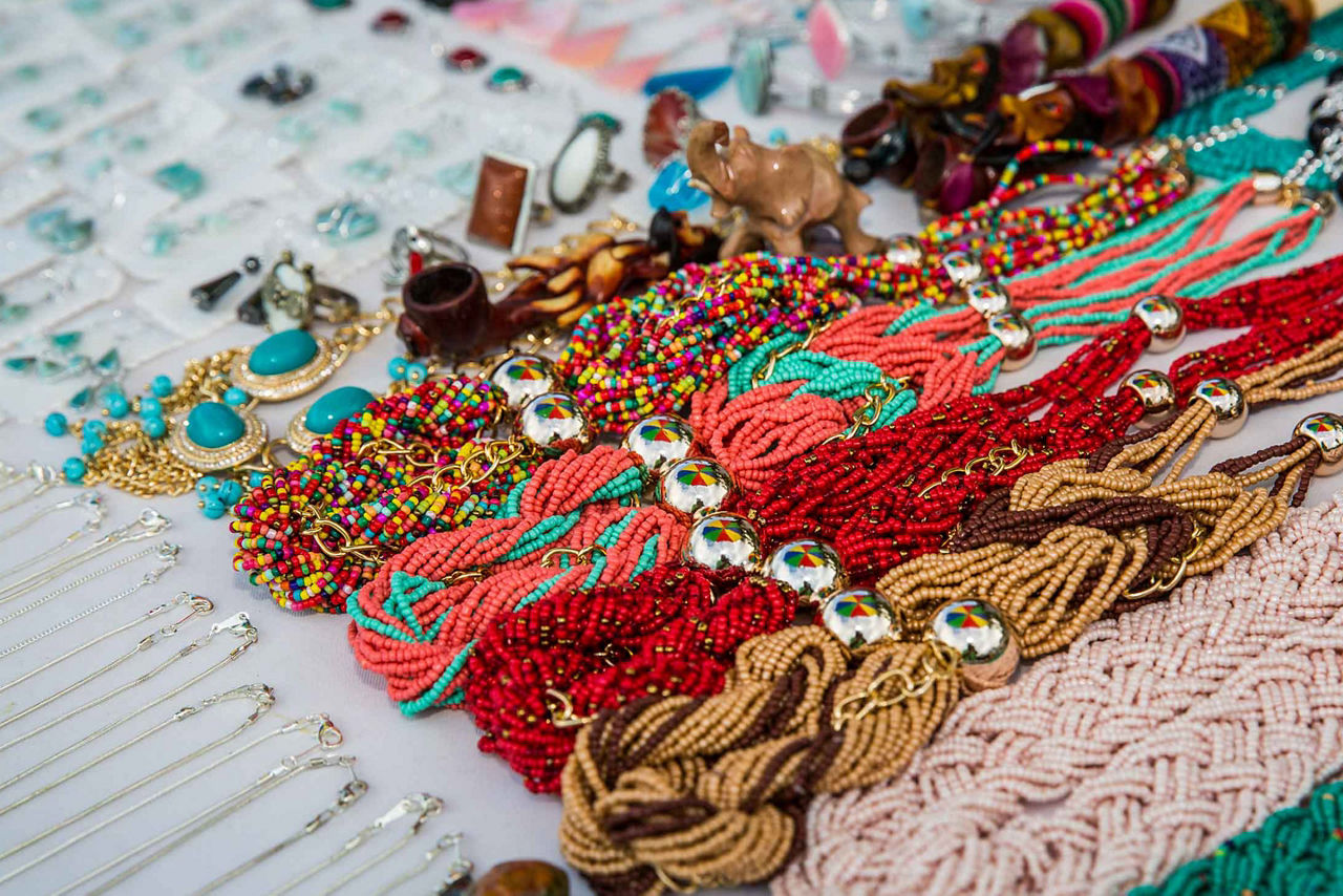 Local Market Beaded Necklaces, Ponce, Puerto Rico