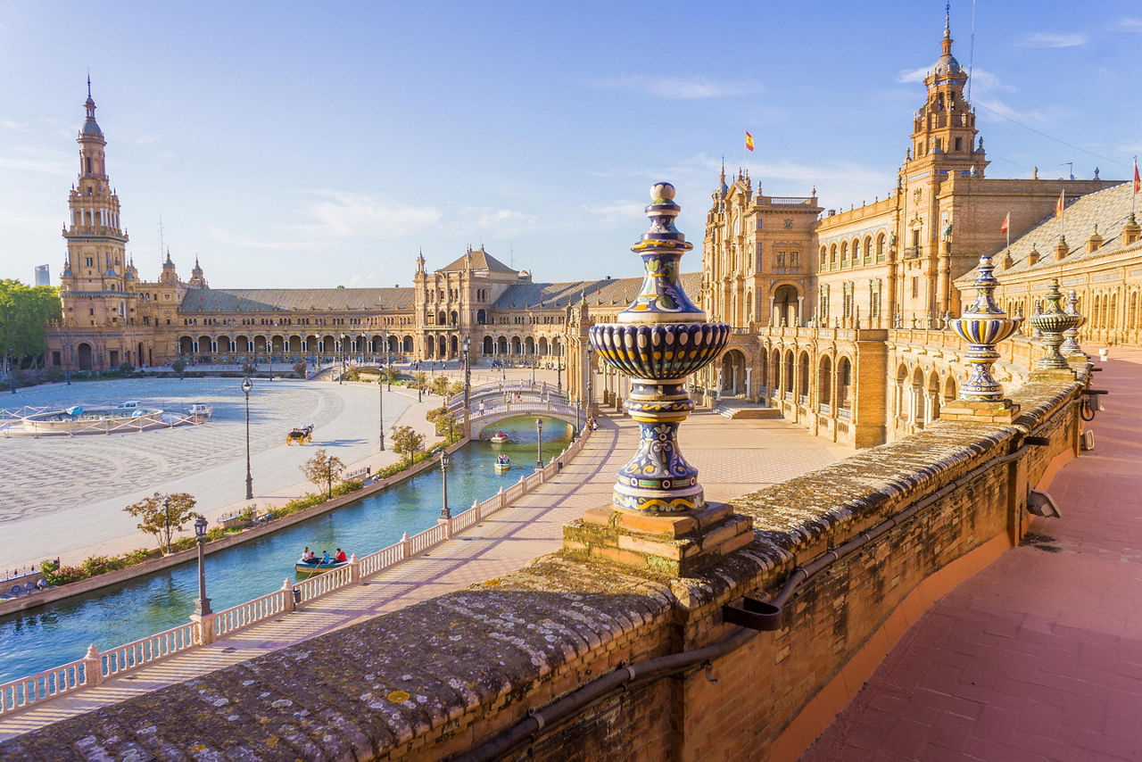 The Spain Square in Seville, Spain