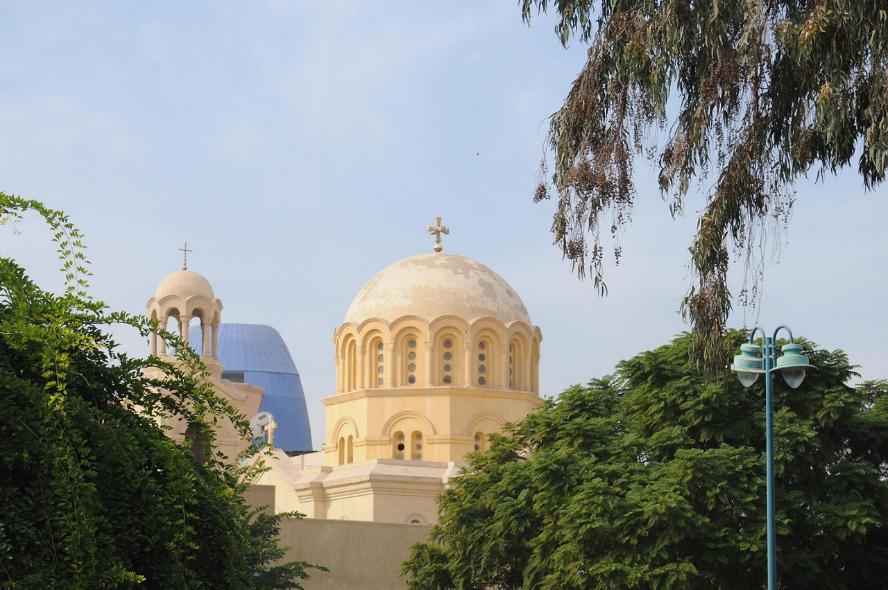 A coptic church along the Suez Canal