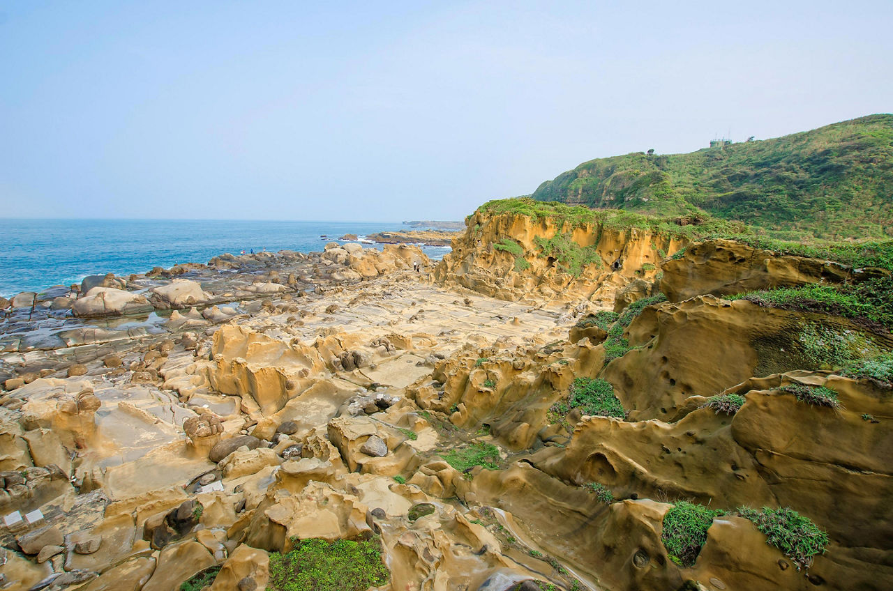 Rocky coast of Hi Park in Taiwan