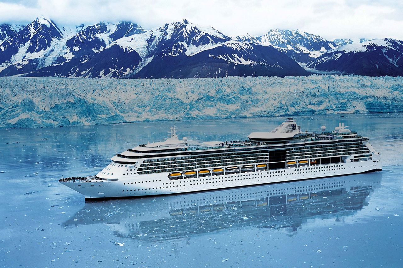 Brilliance of the Seas Cruising Through Glaciers