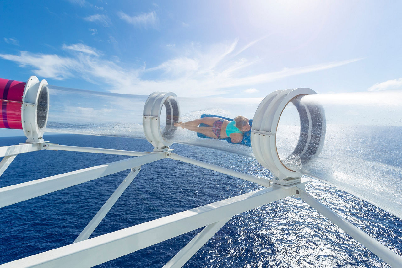 Woman Going through the Riptide on Navigator of the Seas