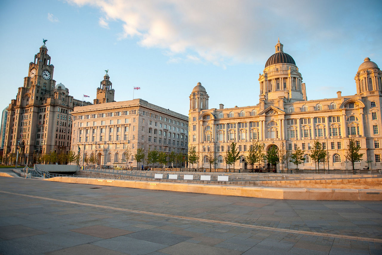 England Liverpool City Centre Three Graces