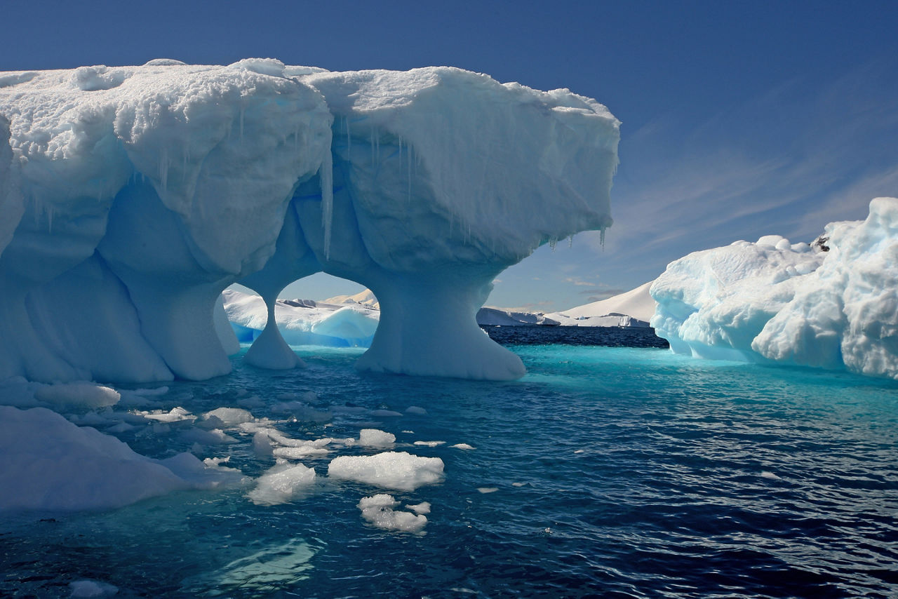 Melting iceberg in Antarctic Peninsula