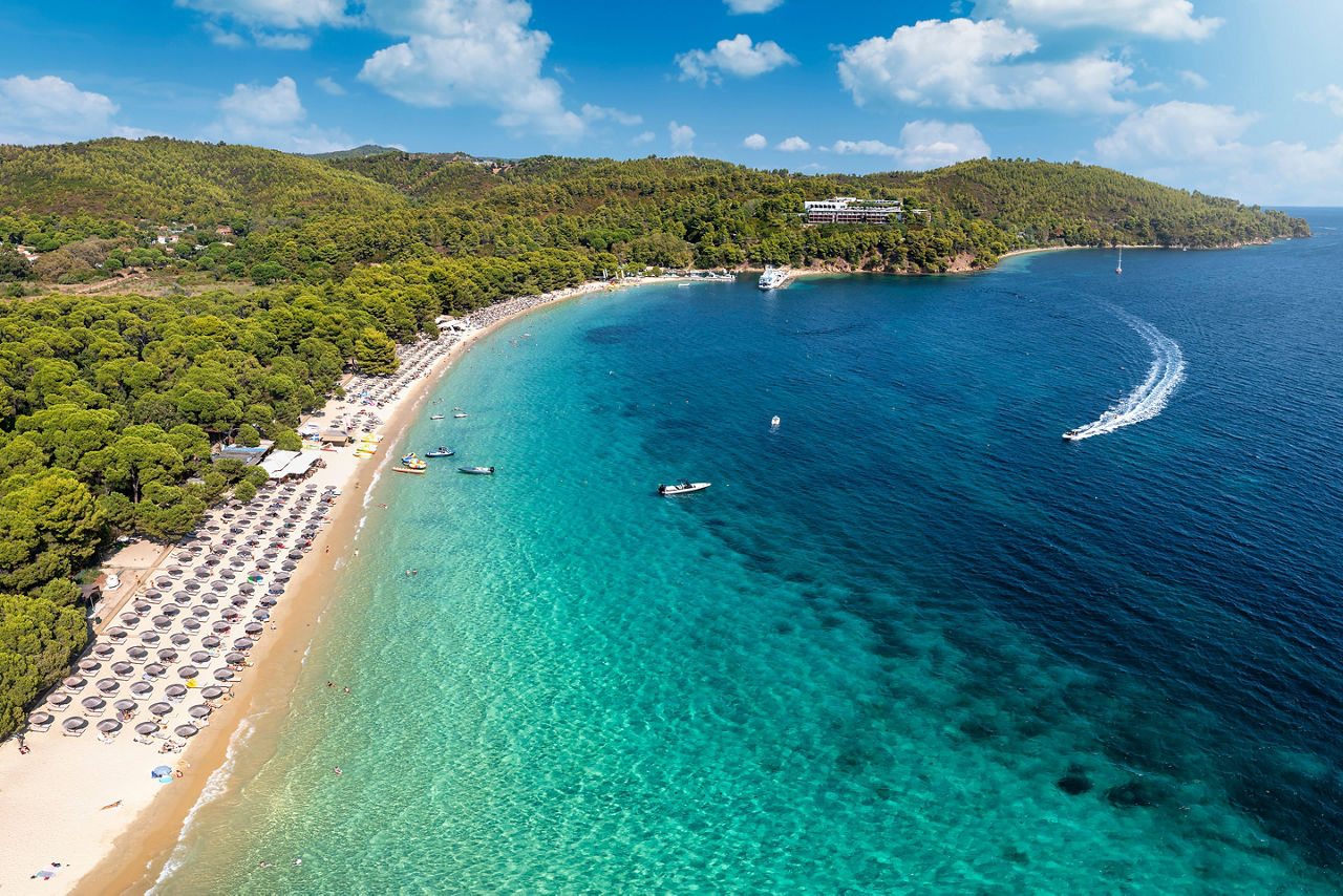 Part of the ruins of Skiathos's medieval castle, often referred to as Kastro.  