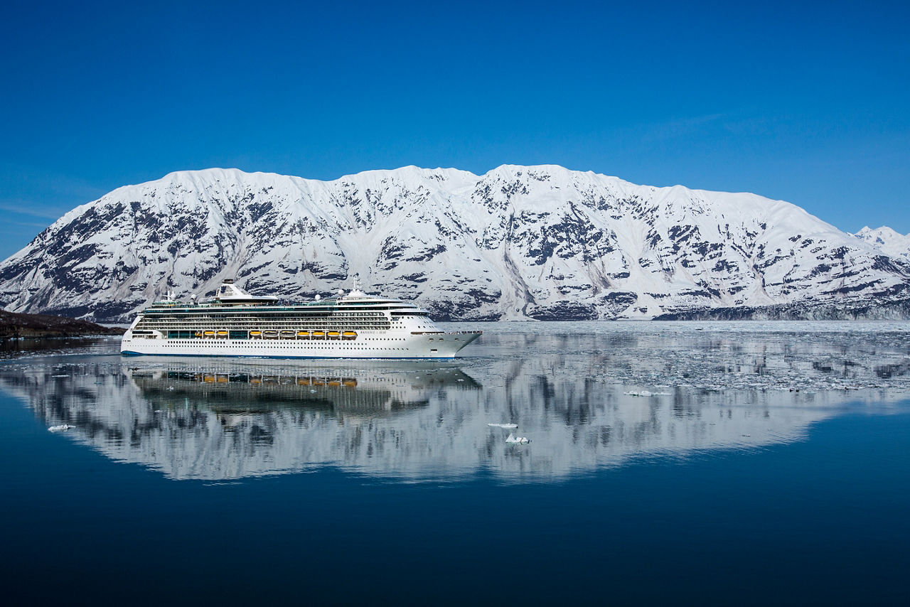 Radiance of the Seas Alaska Glacier in the Background